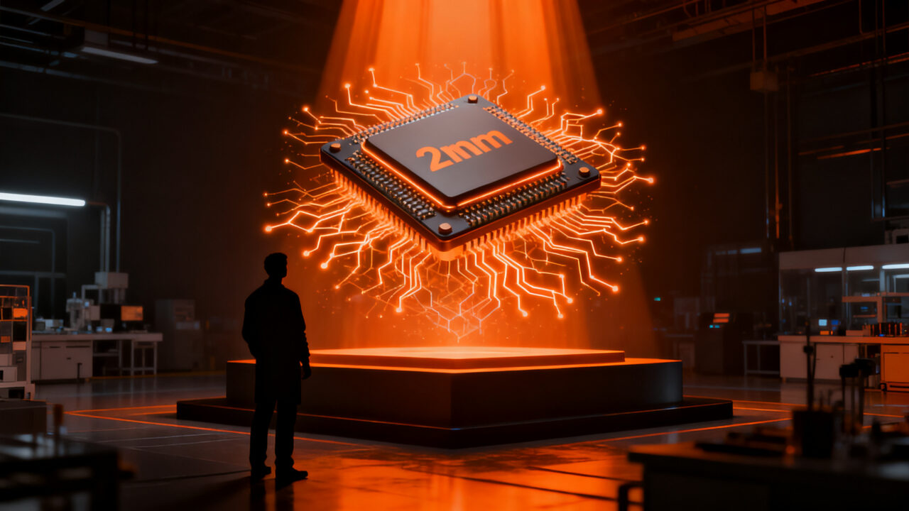 Chip de 2nm Monaka de Fujitsu, representando la soberanía tecnológica en semiconductores e IA.