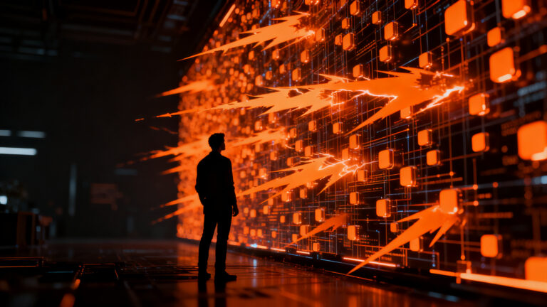 Agentes de IA masivos y riesgos de seguridad en el futuro tecnológico según Gartner 2030.
