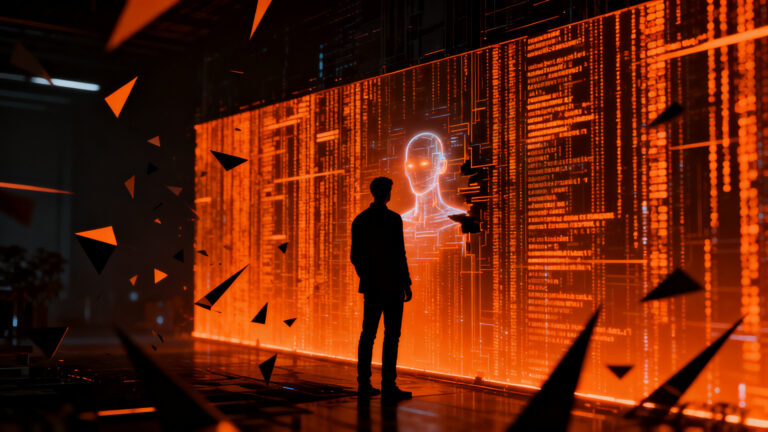 Agente de IA Gemini de Google penetrando sistemas digitales, representando riesgos de ciberseguridad para startups.