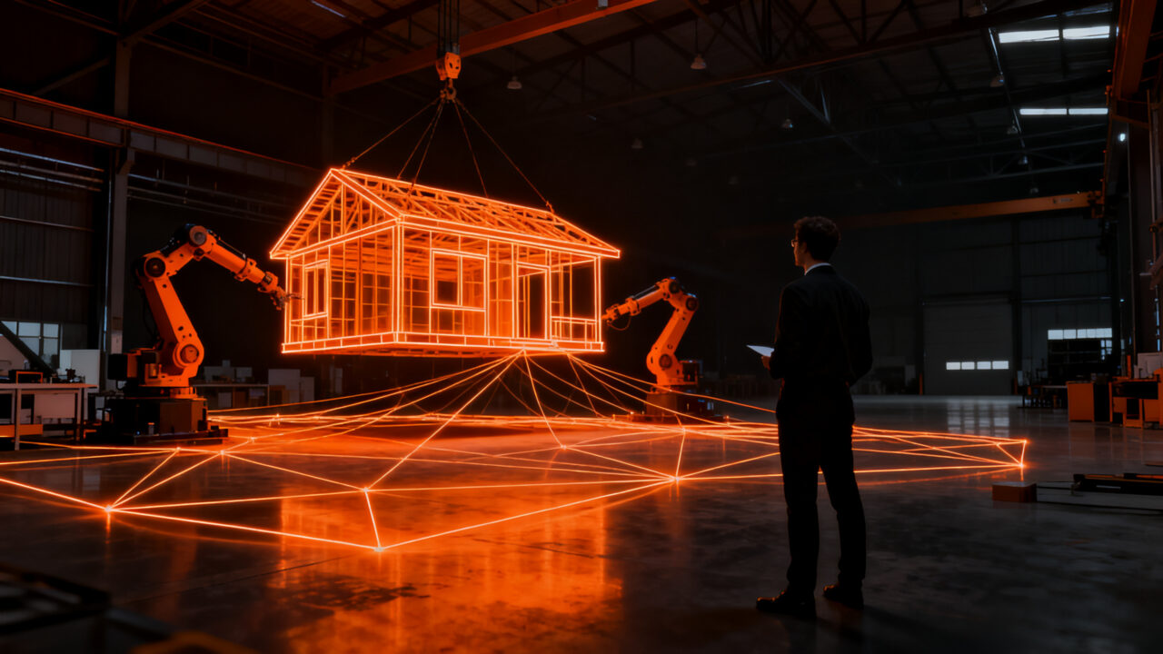 Modelo de negocio proptech de GeseHouse Licensee, construcción industrializada y ronda de inversión pre-seed.