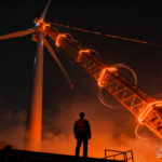 Aerogenerador de GICON de 365 metros, el más alto del mundo, representando la innovación en energía eólica y renovables.