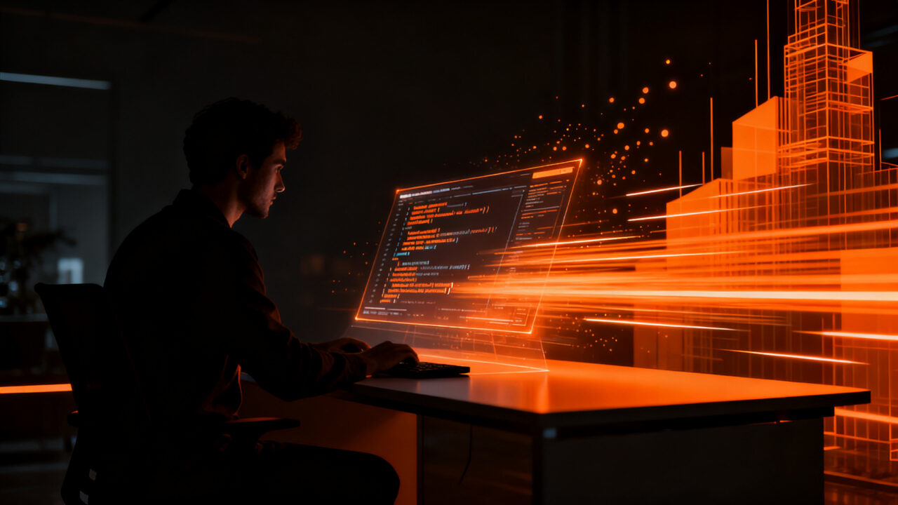 Desarrollador trabajando con GLM 5.3 FlashX en Vercel AI Gateway, optimizando la velocidad de modelos de IA para coding agents.