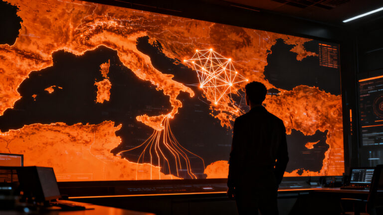 Startup OSINT Golden Owl analizando datos globales de inteligencia artificial para seguridad y prevención.