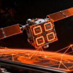 Satélite Proyecto Suncatcher de Google con chips TPU en el espacio, representando la infraestructura de IA fuera de la Tierra.