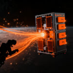 Satélite Suncatcher de Google en órbita terrestre, representando el futuro de los data centers con IA en el espacio.