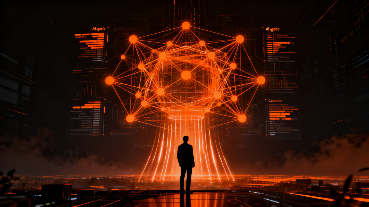 Silueta de profesional ante una interfaz de red neuronal GPT-6 Astra, simbolizando el avance de la inteligencia artificial y el computer use.