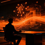 Ingeniero de IA autónomo GPT-6 Astra trabajando en código, representando la automatización de software en startups.