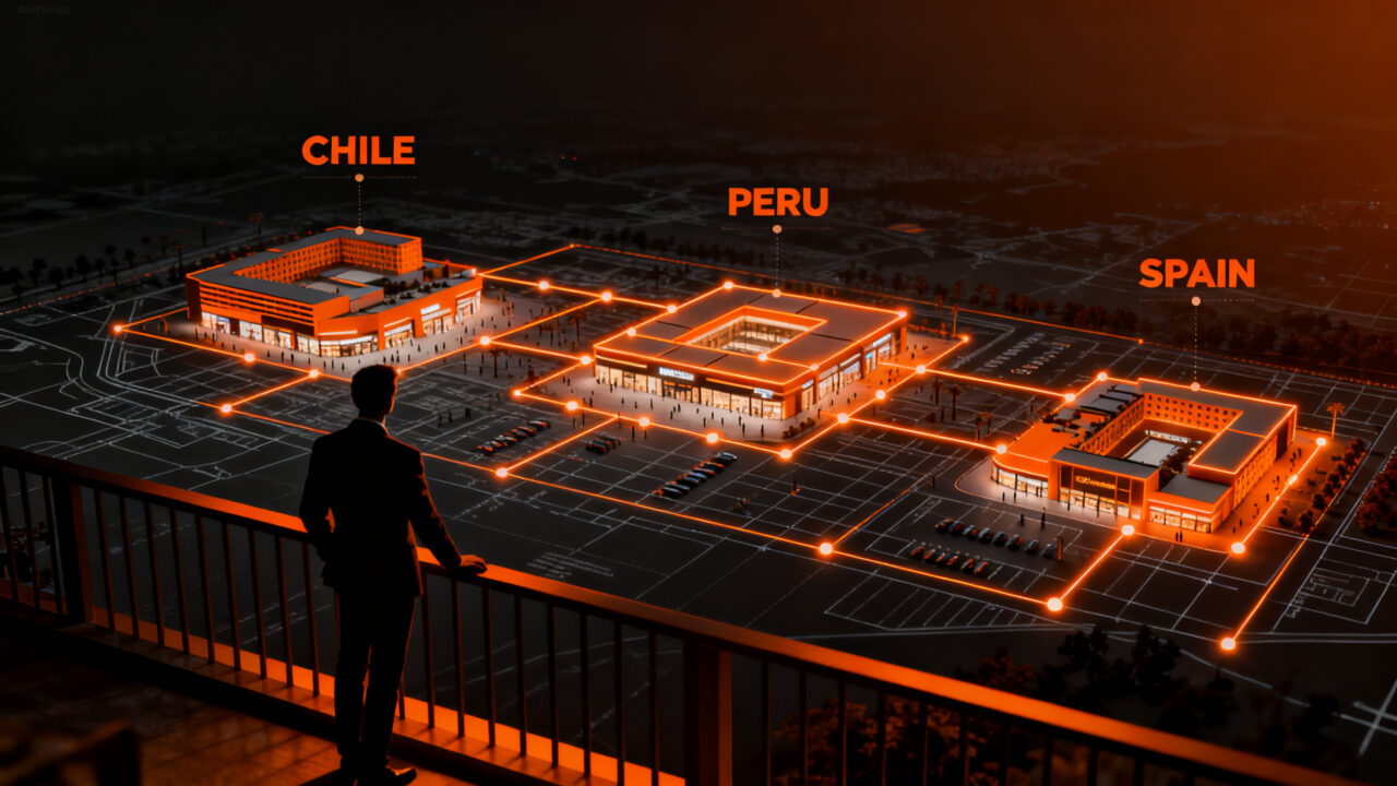 Inversión inmobiliaria del Grupo Patio para expansión de centros comerciales y outlets en Chile, Perú y España.