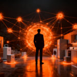 Ecosistema de hogar inteligente con IA en IFA 2026, representando la guerra tecnológica de dispositivos conectados.