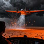 Tecnología de estimulación de lluvias mediante bombardeo de nubes con yoduro de plata para combatir la sequía en Honduras.