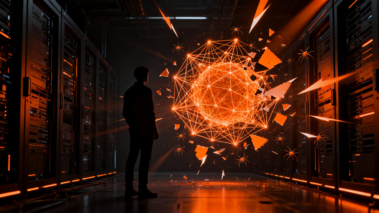 Desarrollador de software analizando redes neuronales y datos de IA, representando el impacto social y la ética tecnológica en 2026.