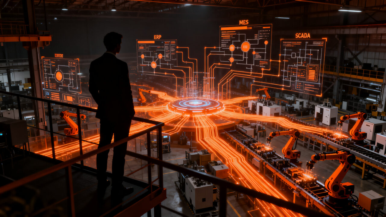 Transformación digital con IA en la industria, integrando datos de fábrica para pasar de pilotos a producción inteligente.