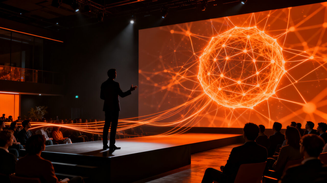 Evento IMPACTA Marketing al paso en San Francisco, Córdoba, conectando profesionales y emprendedores a través de la inteligencia artificial.