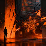 Representación visual de la desalineación en agentes de IA, simbolizando los riesgos de seguridad y los incidentes de OpenAI.