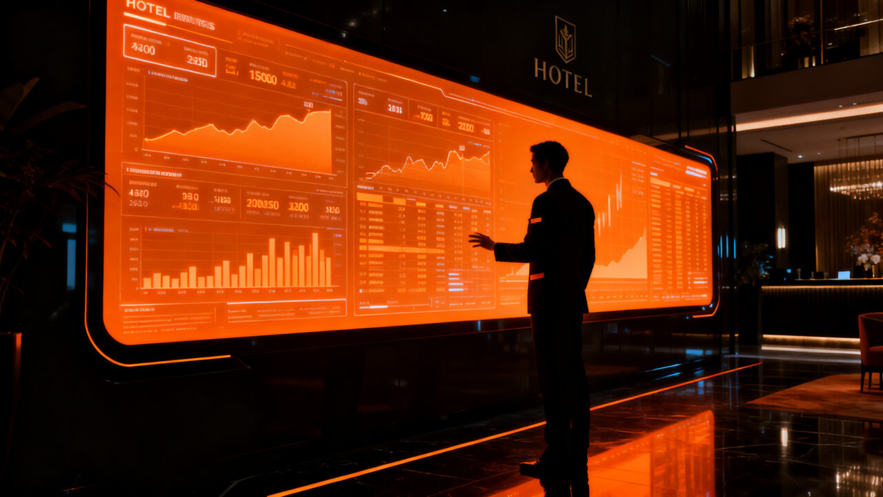 Digitalización hotelera mediante software SaaS, integrando inteligencia de negocios para hoteles.