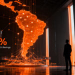 Inversión tecnológica en aseguradoras de Latinoamérica, representando la transformación digital del sector insurtech hacia 2029.
