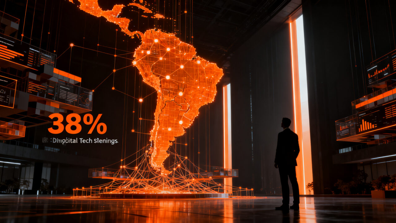 Inversión tecnológica en aseguradoras de Latinoamérica, representando la transformación digital del sector insurtech hacia 2029.