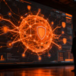Jensen Huang de Nvidia analizando el futuro de la ciberseguridad impulsada por inteligencia artificial en el mercado tecnológico.
