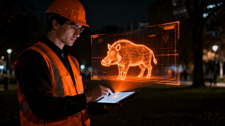 Startup española desarrollando tecnología de IA y visión artificial para el control de fauna urbana en Las Rozas.
