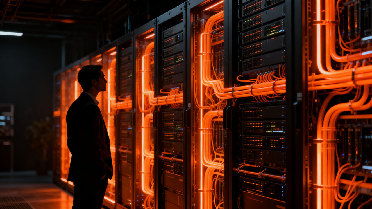 Ejecutivo de tecnología analizando infraestructura de centros de datos para IA soberana en Latinoamérica.