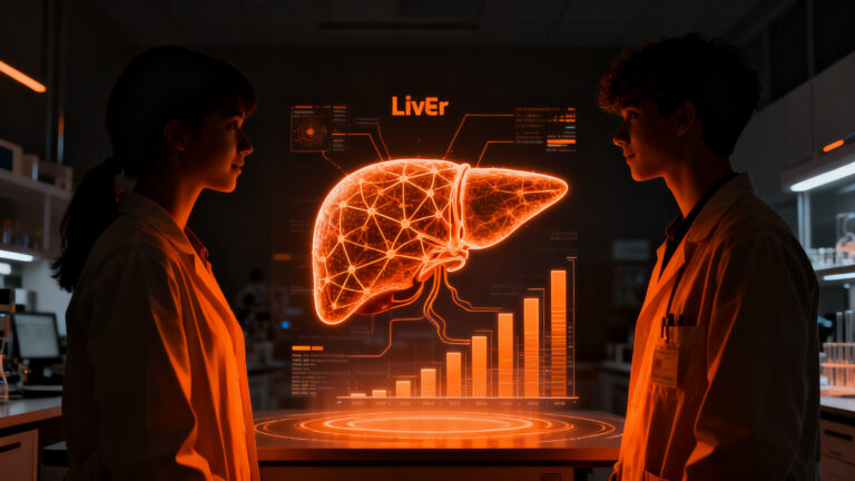 Sistema de IA LiveR optimizando el emparejamiento de donante y receptor en trasplantes de hígado, desarrollado por estudiantes.