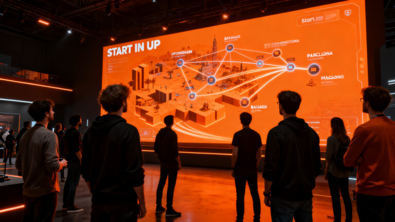 Startups de videojuegos del programa Madrid in Game participando en eventos internacionales de gaming.