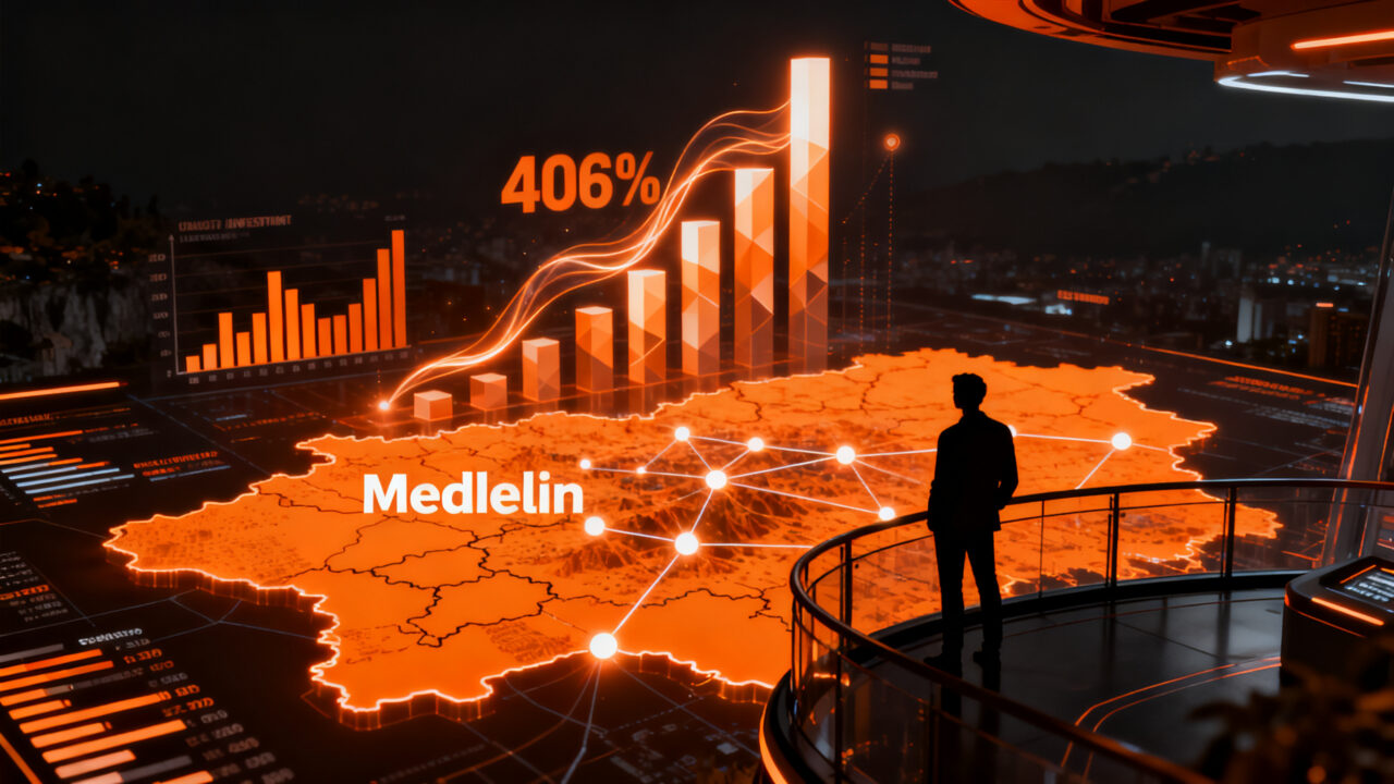 Inversión en startups en Medellín, crecimiento del ecosistema emprendedor en Colombia 2025.
