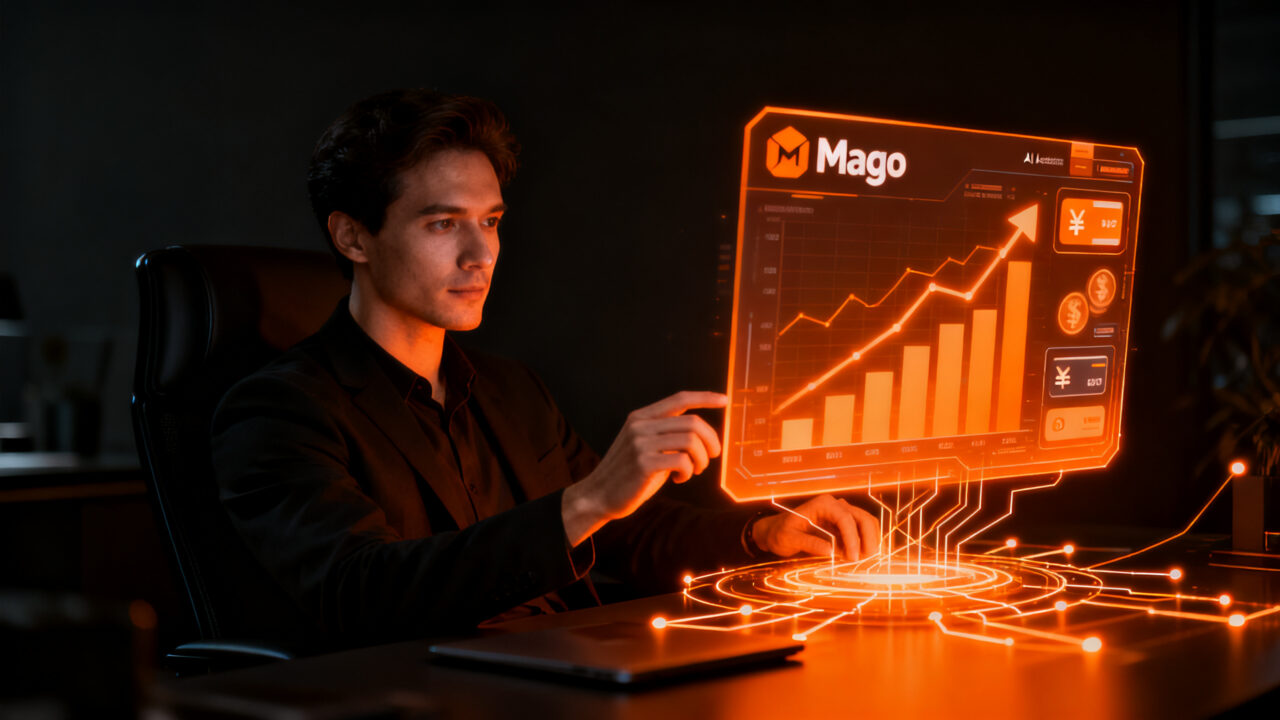 Asistente financiero con IA Mago de Mercado Pago ayudando a pymes en su gestión y crecimiento financiero.