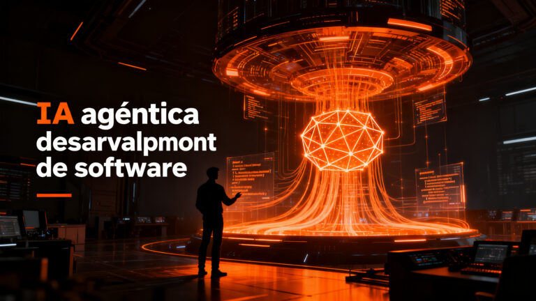 Ingeniero de software trabajando con la plataforma de IA agéntica Atenea de Mercadona para la transformación digital del retail.