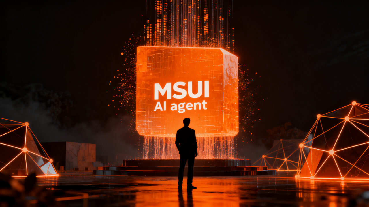 Agente de IA Meta Muse superando barreras digitales, representando el crecimiento acelerado de aplicaciones de inteligencia artificial.