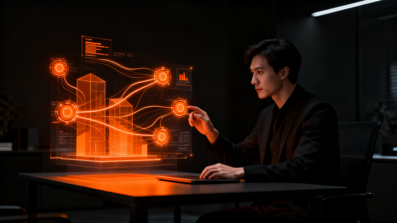 Agente de IA Meta Muse integrándose con herramientas de gestión para automatización en pymes.