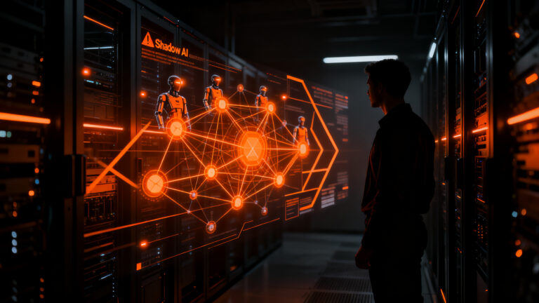 Seguridad empresarial frente a la Shadow AI y agentes de inteligencia artificial en startups.