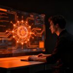 Desarrollador trabajando con Muse Spark 1.3, la nueva IA de Meta para programación avanzada y agentes inteligentes.