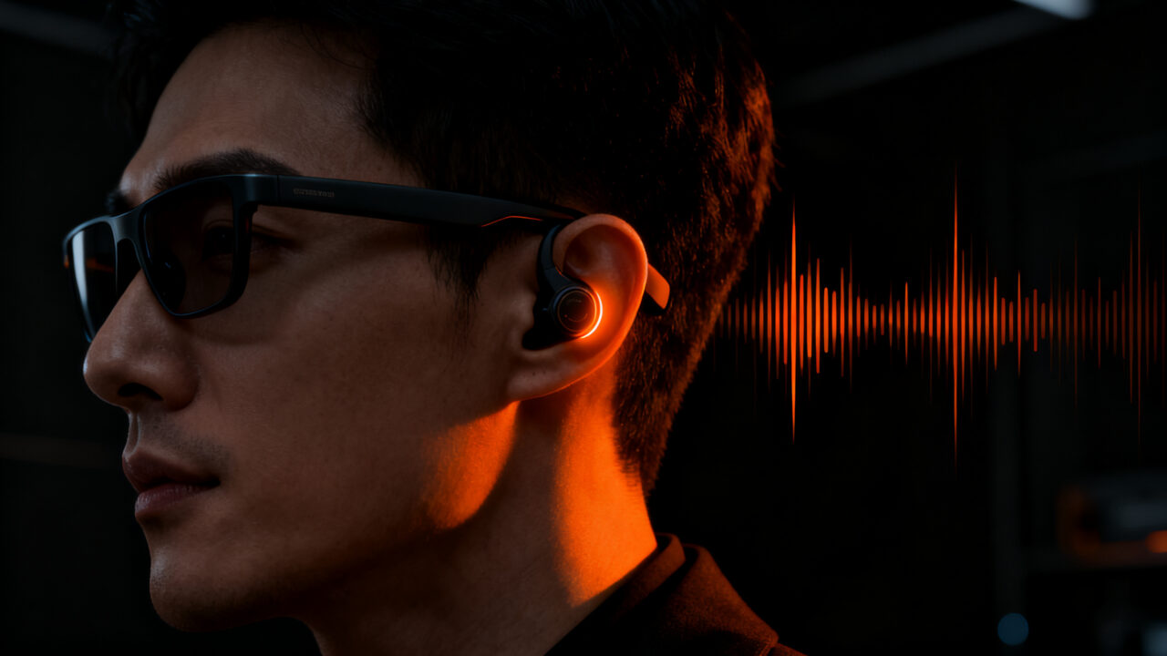 Gafas inteligentes Ray-Ban Meta Audio sin cámara, representando la evolución de los wearables y la privacidad en la tecnología.