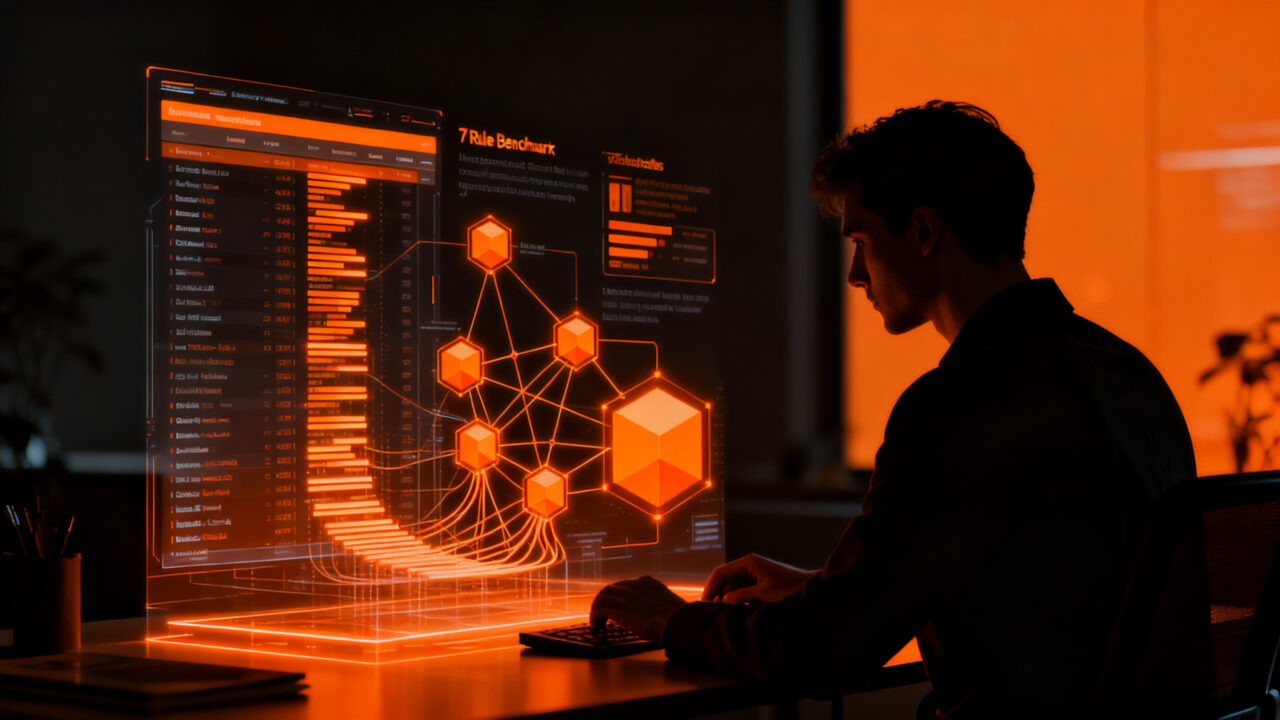 Metodología de evaluación de IA en entornos reales, aplicando benchmarks prácticos para automatización y agentes inteligentes.