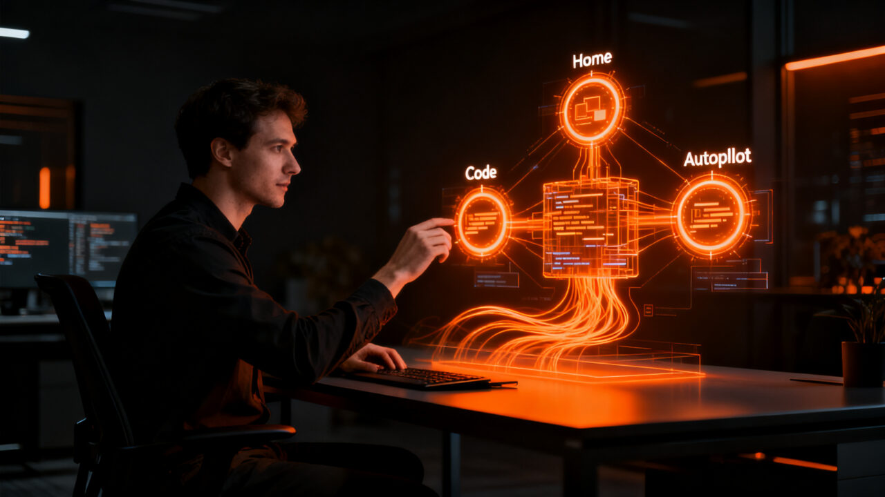 Interfaz de inteligencia artificial de Microsoft Copilot transformada en una super-app de productividad con agentes autónomos.