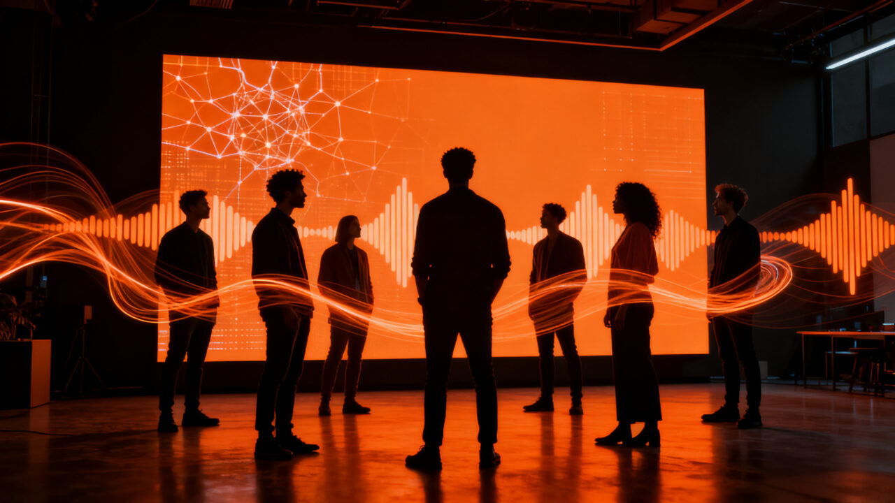 Emprendedores creativos de El Salvador integrando inteligencia artificial en la producción musical y artes escénicas.