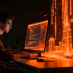 Ingeniero de software utilizando agentes de IA para modernizar código legacy, migrando sistemas antiguos a nuevas tecnologías.