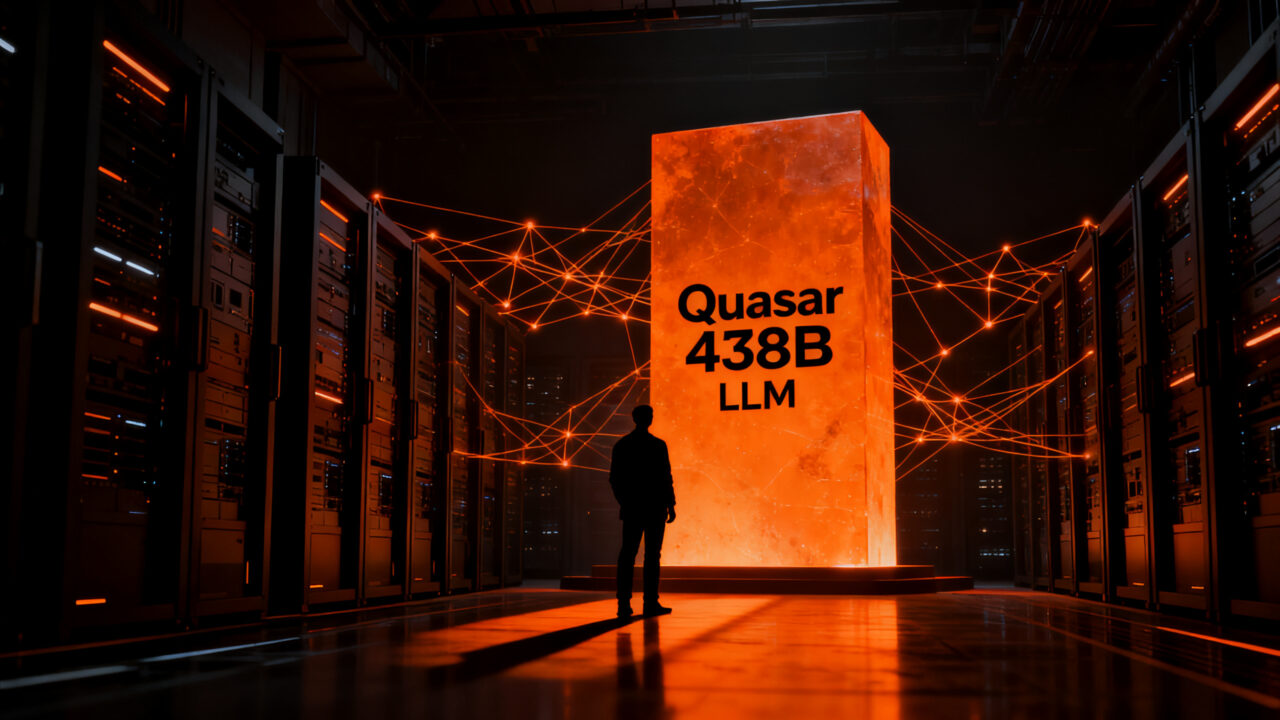 Lanzamiento del modelo de inteligencia artificial Quasar 438B de Multiverse Computing, representando la soberanía tecnológica europea.