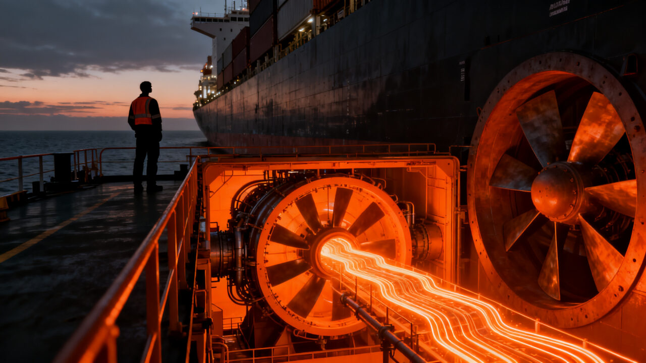 Innovación de Newlight en descarbonización marítima mediante inyección de hidrógeno en motores de barcos.