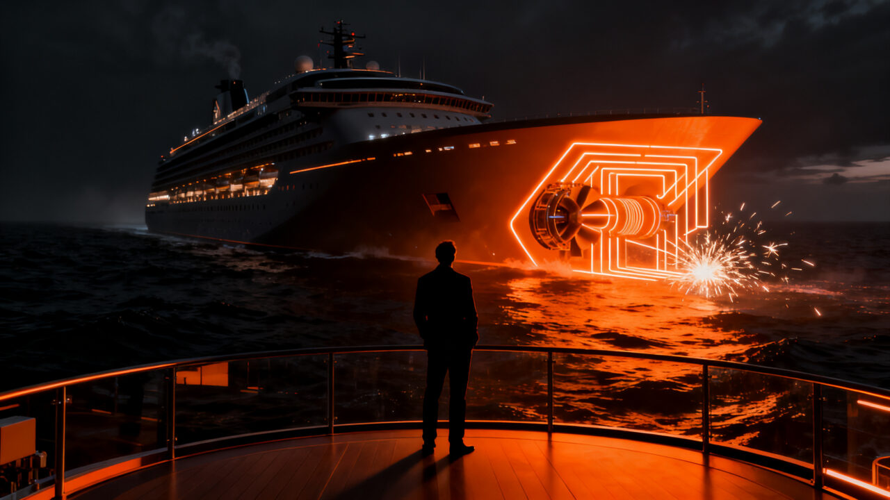 Renders del crucero ultra-lujo de Norsemen Cruises con propulsión híbrida de LNG y baterías sostenibles.