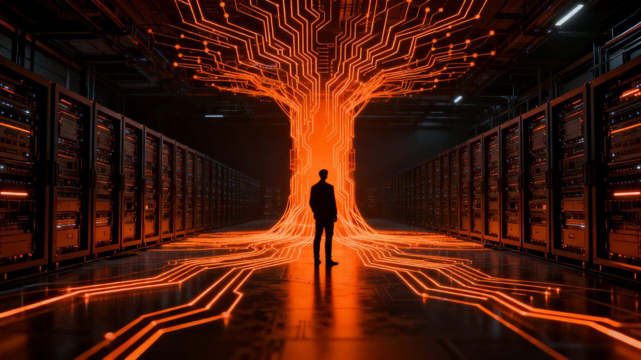 Adquisición de Hugging Face por Nvidia, representando la consolidación de la inteligencia artificial abierta y el futuro del ecosistema IA.