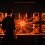 Infraestructura de computación distribuida con Nvidia PAIR para inferencia de IA en startups.