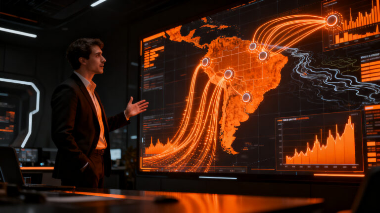 Plataforma de inteligencia artificial Faro de Olibia para el análisis de datos en el sector energético de LATAM.