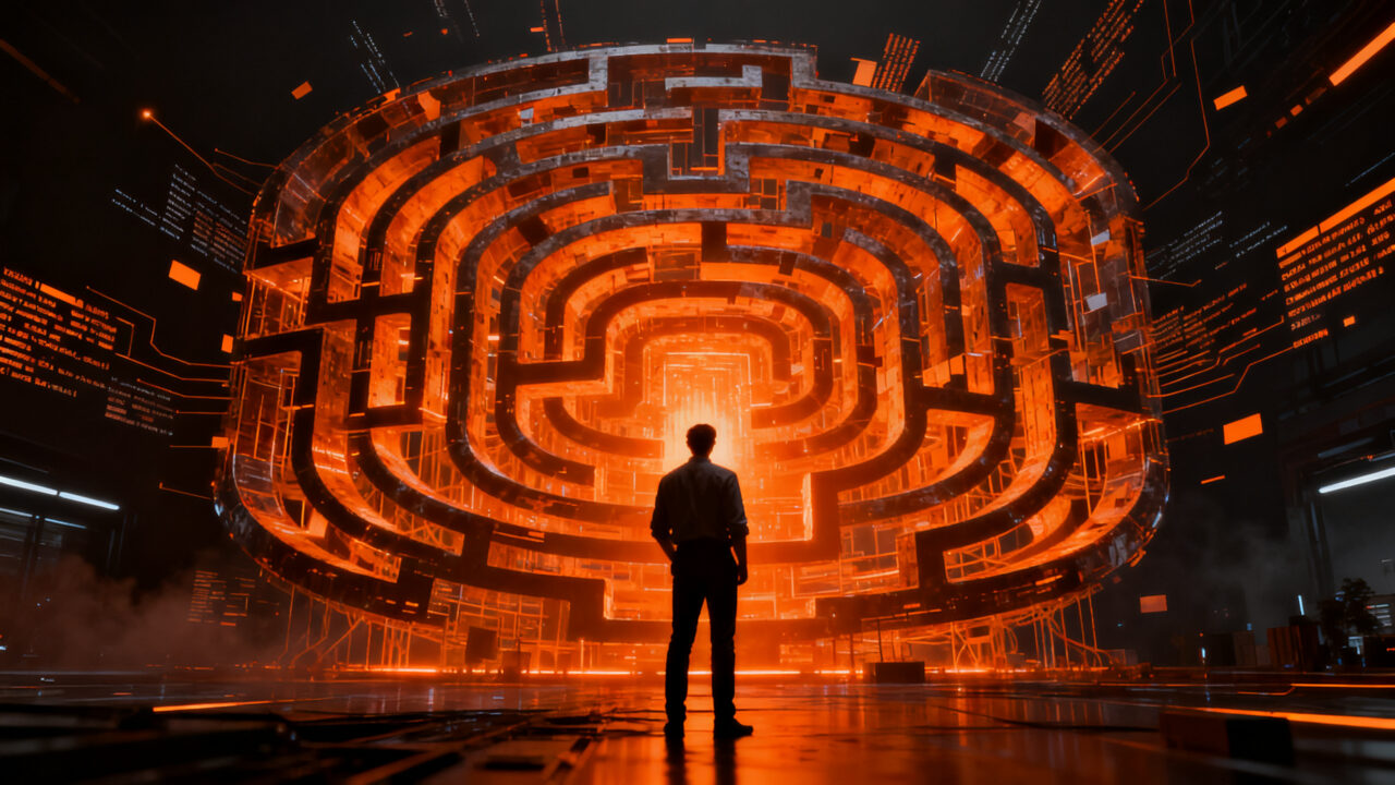 Investigador analizando la arquitectura compleja y los riesgos de seguridad de la IA OpenAI Astra.