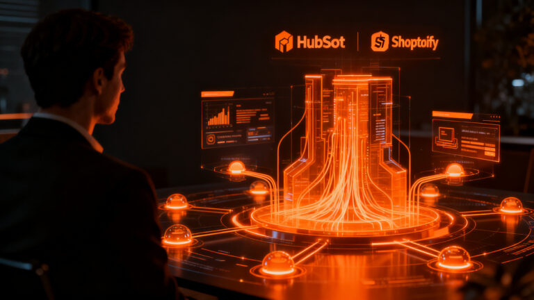 Agentes de IA patrocinados en ChatGPT, transformando el marketing automation con HubSpot y Shopify.