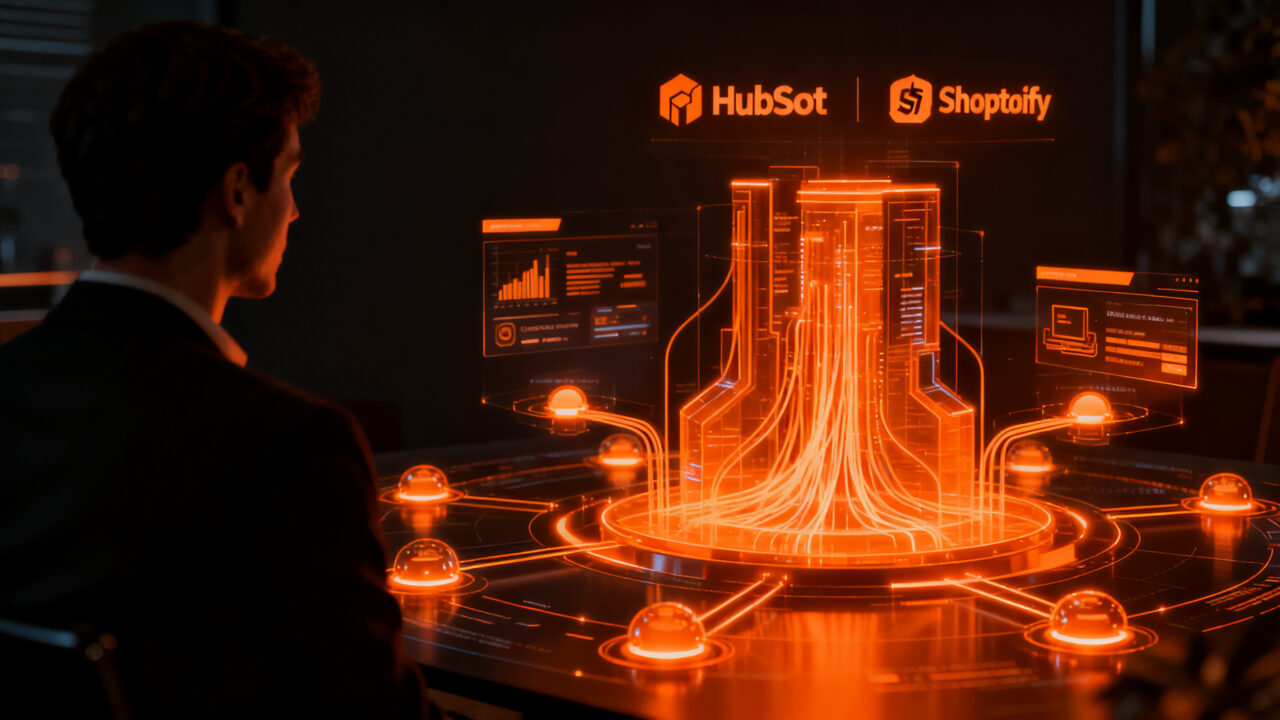 Agentes de IA patrocinados en ChatGPT, transformando el marketing automation con HubSpot y Shopify.