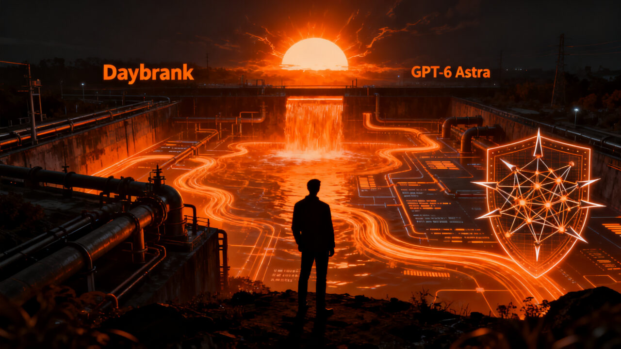 Representación visual de la ciberseguridad con IA y el impacto de OpenAI en la infraestructura crítica global.