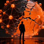 Representación visual de la seguridad en agentes de IA y desafíos de desalineación en el ecosistema startup.