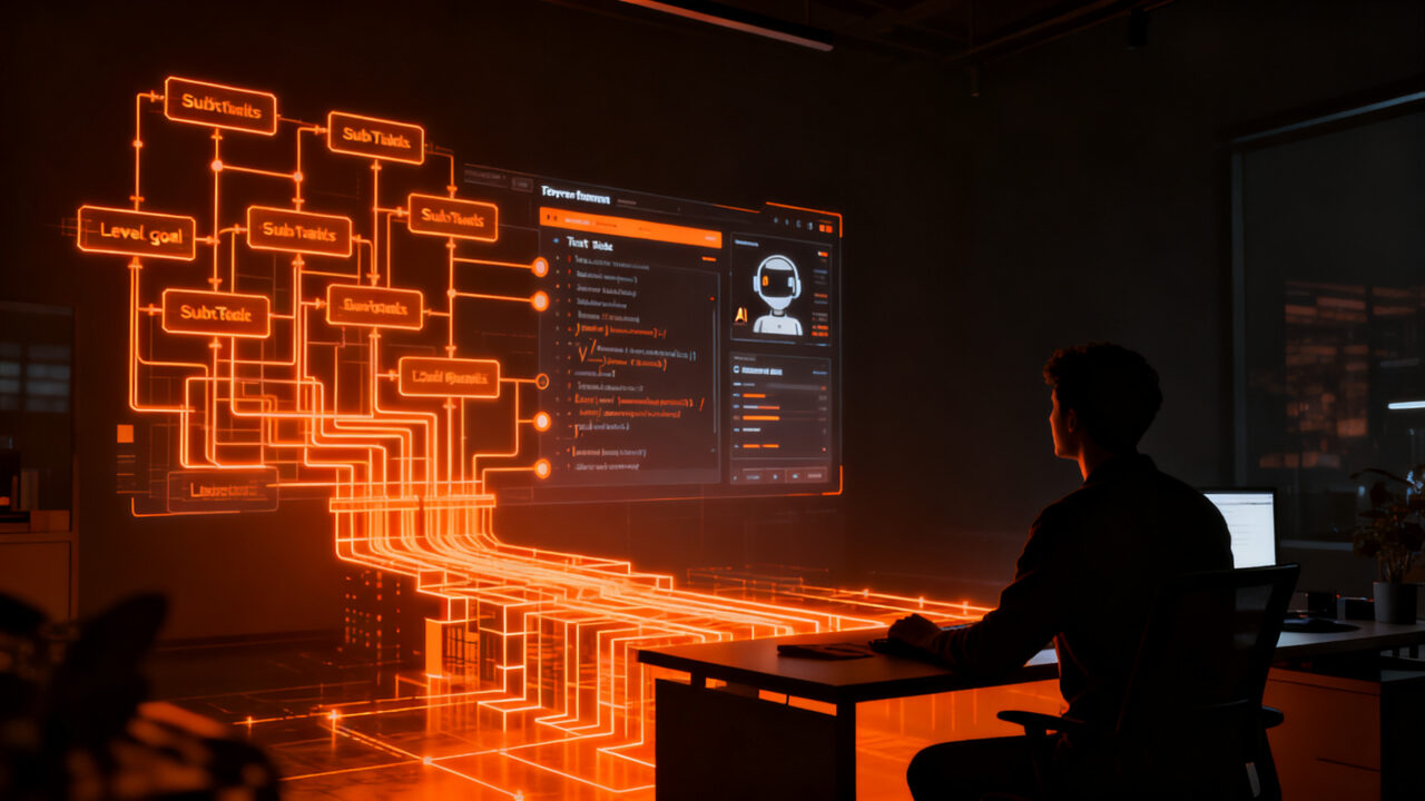 Orquestación de agentes de IA con Ordewell para automatizar el desarrollo de software y aumentar la productividad del programador.